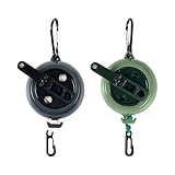 HSOKEW 2pcs Retractable Gear & Bow Hoist, 33FT Retractable Bow Pull up Rope for Treestand Treestand Retractable Bow Hoist uick and Easy Bow Retriever Hoist Rope Deer Hunting Accessories for Men Hunter