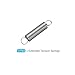 GLOKUUCA Extended Tension Springs - 10 Pack Stainless Steel Compression Industry Springs - (0.02 x 0.2 x 0.98-Inch, Silver Tone)