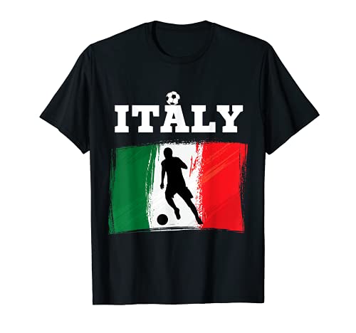 Italy Football Soccer Italian Flag For Men Women And Kids Maglietta