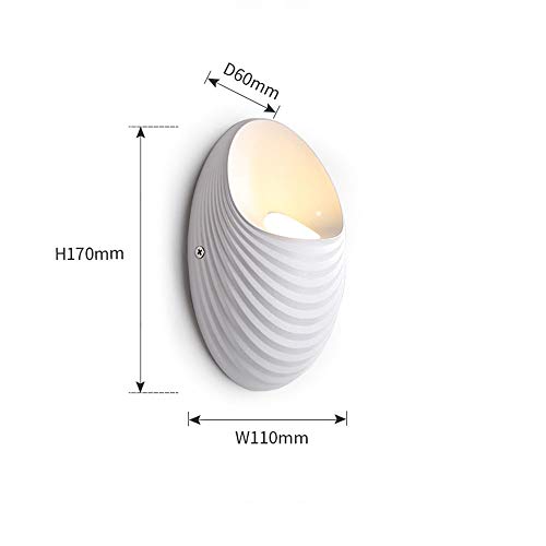 Lampe murale de style shell en sable blanc pour décoration salon