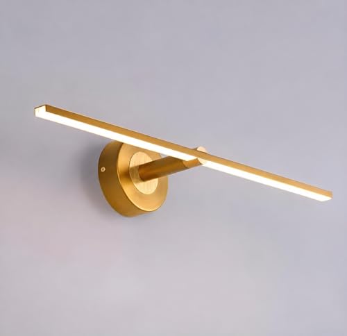 Image of FILLISKA Modern LED Picture /Dressing /Vanity /Bathroom /Mirror Light with 3 Step Light Mode & Adjustable Head (White,Warm White and Neutral White) (Luxurious Gold-796)