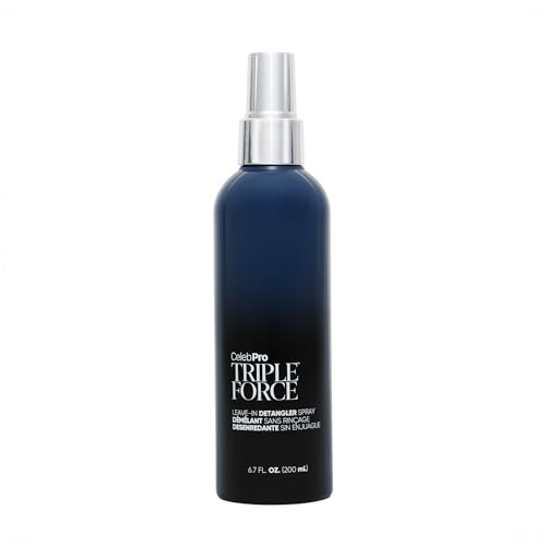 Celeb Luxury CelebPRO TRIPLE FORCE Leave In Conditioner Spray, Detangler and Conditioner for All Hair Types, 6.7oz