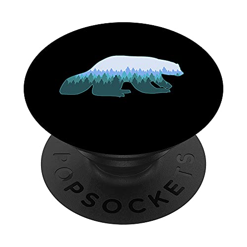 Wolverine - Paisaje con estampado de lobos PopSockets PopGrip Intercambiable