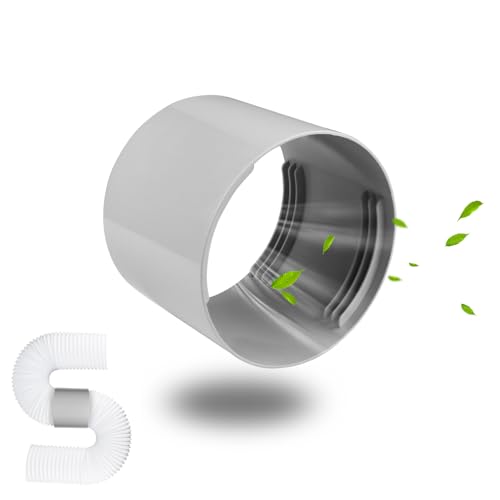 5.1 Inch Portable Air Conditioner Hose Extention Coupler, Universal Air Conditioner Exhaust Hose Vent Connector, for Clockwise and Counter Clockwise Thread Extending AC Hose
