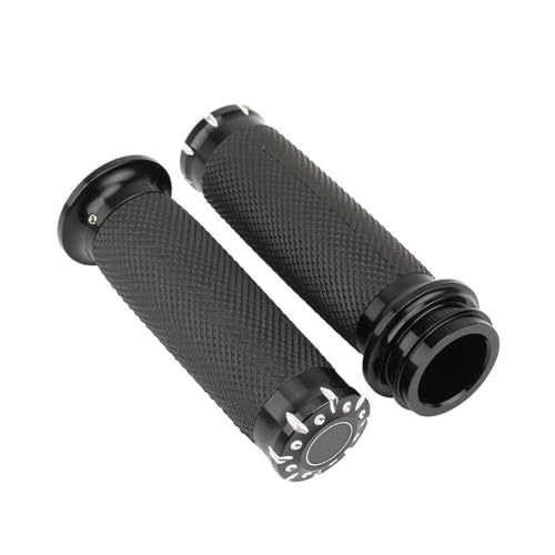 Puños de motocicleta de 1" antideslizantes con acelerador fluido para Dyna FXDLS