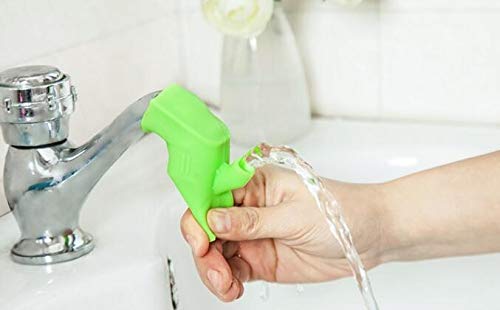 WOIWO 3 Pieces Travel Portable Simple Mouthwash Cup Brushing Cup Silicone Faucet Extender Children's Hand Washing Device Guide Sink