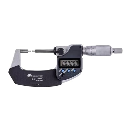 Micrómetro exterior Spline 0-1" con punta de carburo miniatura 1