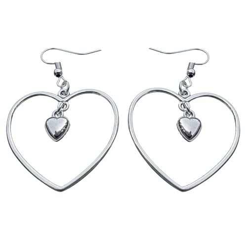 YZYDF Exquisite Craftsmanship Earring Fashion Hollow Heart Earring Alloy Material for Girlfriend Mother Sister