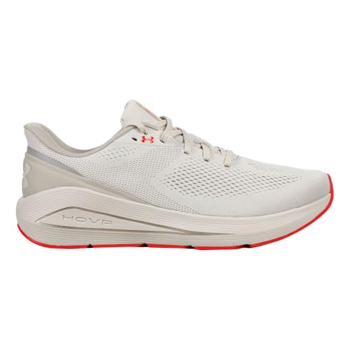 Beneath Armour Herren Sonic 7 Laufschuhe Neutralschuh Summit White/Khaki Noxious/Racer Red - Creme 43 thumbnail