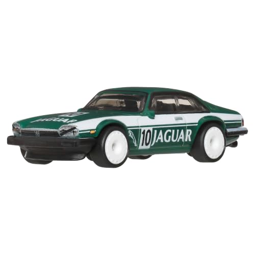 Image of Hot Wheels Premium Car Culture Collectible Toy Car, 1:64 Scale Die-Cast Jaguar XJS, Eurospeed Vehicle with Real Riders Tires