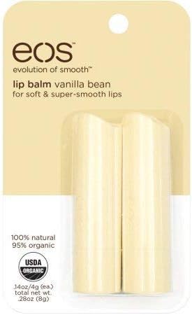 Eos Vanilla Bean Lip Balm Smooth Stick Set, White (Pack of 14)