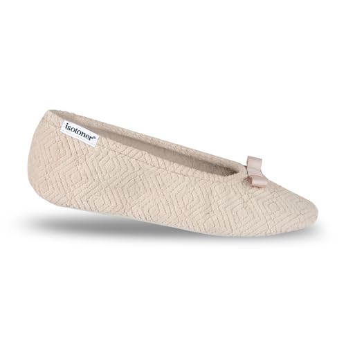Image of Isotoner Women's Chevron Non-Slip Ballerina Slipper