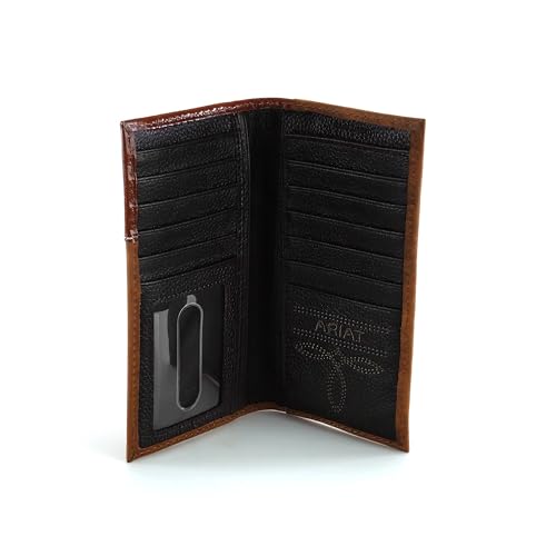 ARIAT Men's Diamond Concho Rodeo Wallet, Brown, One Size4