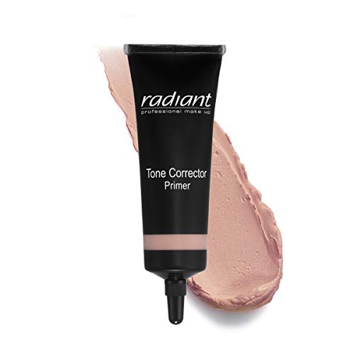 Radiant Professional Tone Corrector Primer–Face Primer Color Corrector For All Skin Types - Dermatologically Tested Gluten & Fragrance Free Pore Concealer Cream Before Makeup For Women-1.01oz (NUDE)