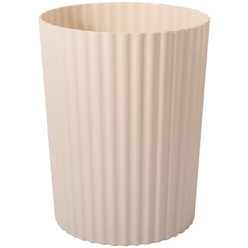 JiatuA Small Trash Can Plastic Wastebasket Round Garbage Container Bin for Bathroom, Kitchen...