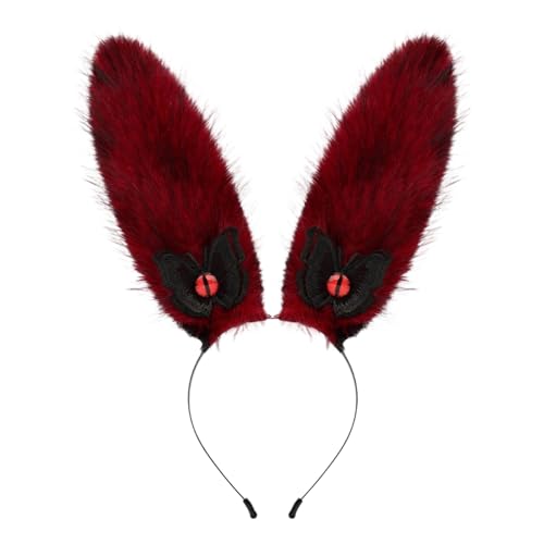 Long Ears Headband Plush Bunnies Ear Hairband Hairhoop Halloween Cosplay Accessory for Women Masquerade Birthday Party