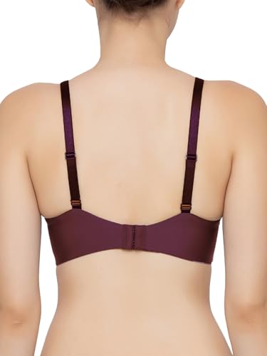 Image of Triumph T-Shirt Bra For Women Wired Padded Body Make-Up Series Seamless Everyday Lingerie Lycra Xtra Fine Breathable Fabric Second-Skin Smooth 3 /4 Cup Support Invisible Underwire Pack Of 1