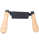 Straight Draw Knife Tungsten Steel Wooden Handle Straight Type Safe Durable Draw Shave Tool for L...