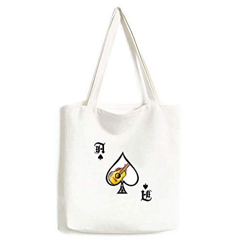 Sac à main illustration guitare mexicaine fait main en toile lavable premium