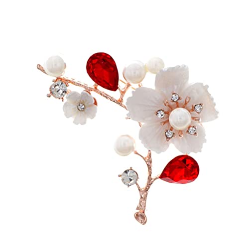 Broches élégantes en cristal rouge pour raviver une tenue terne lors d'un mariage