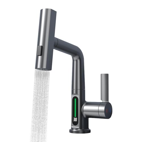Robinet de cuisine réglable à bec vertical et horizontal robuste - 2