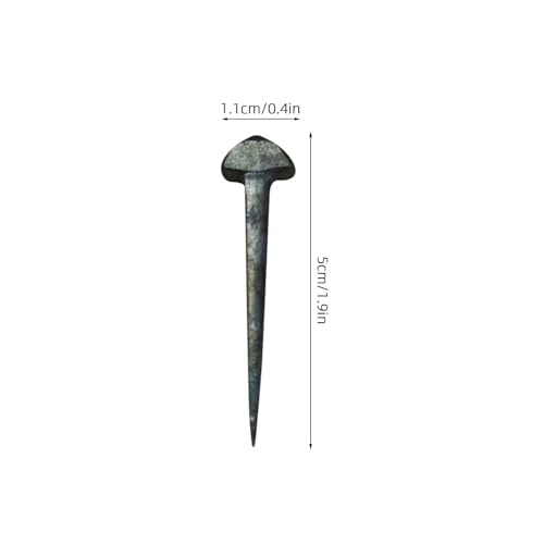 Image of Ipetboom 50Pcs Iron Horseshoe Nails for Hoof Care, Durable Low Carbon Steel Horse Accessories with Sharp Beveled Design for Easy Application Farrier Tools for Daily Use