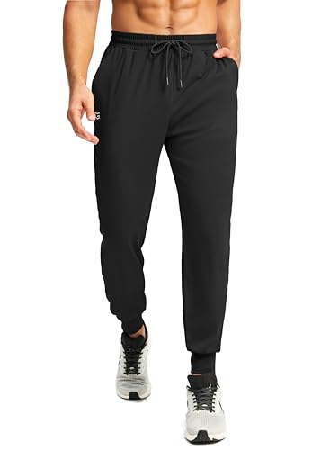 Men's Joggers with Zipper Pocket Workout Track Pants Stretch Sweatpants for Men Athletic, Gym, Running2
