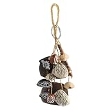 GOGHOST African Natural Cacho Seed Rattle Hand Percussion Gifts, Musical Instruments Bag Charm Car Decor Home Decoration Bodhi Beads, Juju, Chacha, Pala, Panji, Salin(Mixed Nutshells)