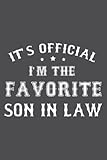 Photo Gallery mens favorite son in law funny from father mother in law: - to-do notebook, 6x9 inches, 116 white paper pages Photo Gallery mens favorite son in law funny from father mother in law: - to-do notebook, 6x9 inches, 116 white paper pages