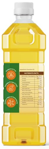 Image of Dmelds Pure Cold Pressed Groundnut Oil, Natural Cooking Oil, Skincare Moisturizer, Traditional Extraction Method, Rich in Essential Nutrients (2 Litre)