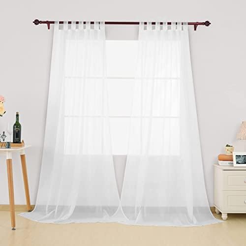 Gardinenbox Tenda Trasparente in Voile, 245 x 140 cm, Colore Rosa, 61000