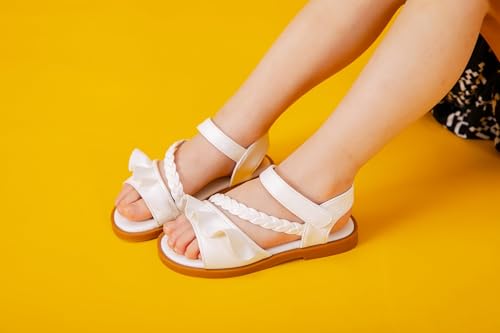 Toddler Girls Cute Open Toe Sandals Summer Outdoor Beach Shoes Princess Dress Ballet Flats for Kids3