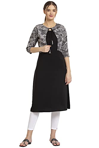 Image of ALC Creation Women's Skinny Kurta (ALC4045MAROON Grey XL)