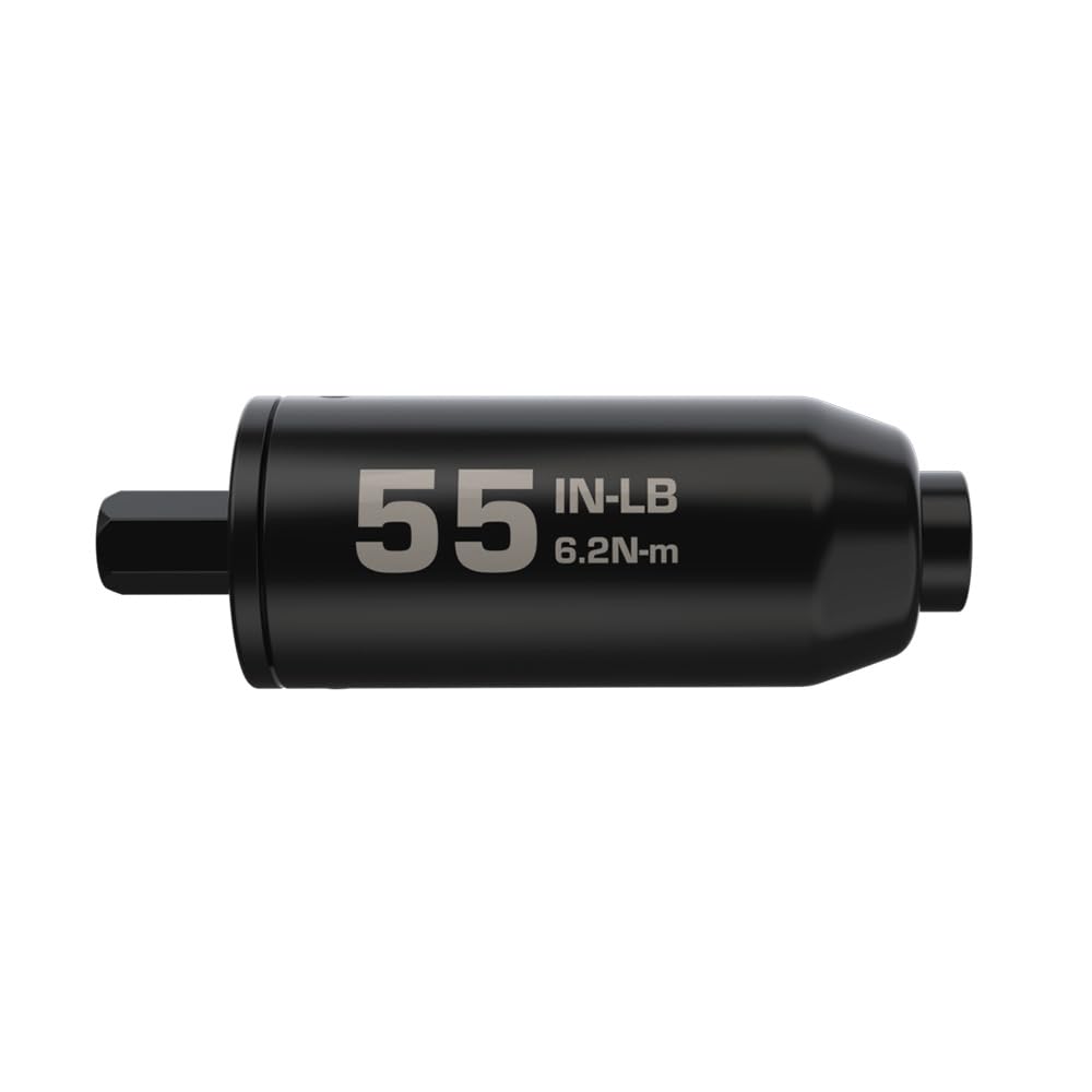 Fat Stix Individual Limiter 10-65 Inch-Pounds with Preset Torque, Accurately Tightens, Reversible, Compatible with Wheeler Fat Stix T-Handle Driver, for Gunsmithing, Reloading, and Torque Adjustment