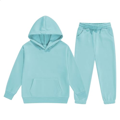 Hoodies Sweatsuit Sets for Teen Girls Pullover Sweatshirt and Jogger Sweatpants Boys Fall Winter Athletic Tracksuit