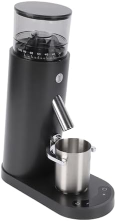 Cosiki Electric Coffee Grinder, Rechargeable Anti Static Coffee Bean Grinder with 60 Grind Settings and Memory Function, for Home Use and Portafilter Compatibility (685 Black) - 1