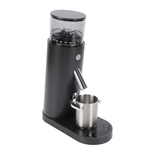 Cosiki Electric Coffee Grinder, Rechargeable Anti Static Coffee Bean Grinder with 60 Grind Settings and Memory Function, for Home Use and Portafilter Compatibility (685 Black)