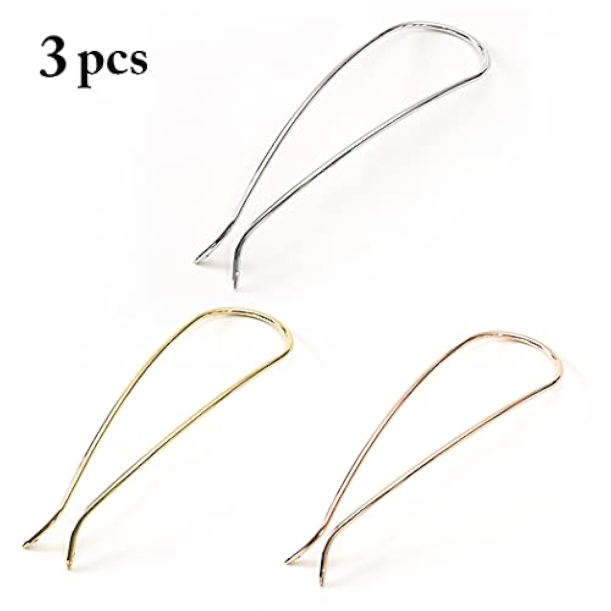 Elegant U Shaped Metal Hair Chignon Pins
