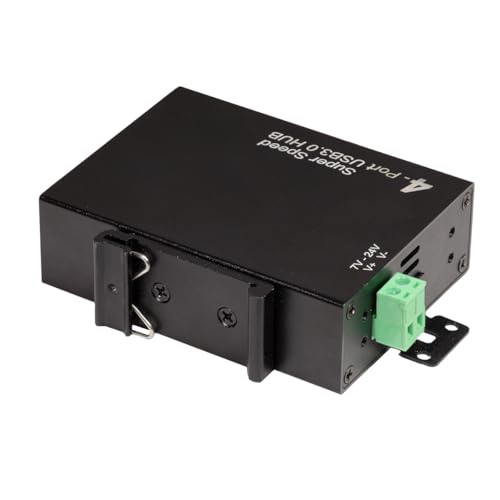 LogiLink Hub a 4 porte (USB 3.0) con alimentatore, design industriale, 5 Gbps, 10 W, con sovracorrente, sovratensione e protezione da cortocircuito - Hub USB - Immagine 3