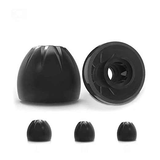 KZ Replacement Eartips for Earphones, 3 Pairs L M S Size Starline Silicone Eartips for in-Ear Earphones (Black),S, M, L(SL1)