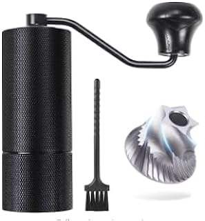 Coffee Grinder Manual, Espresso Grinder,36-Click Fine Adjustment, 420 SUS CNC 38mm Steel Burr, Portable Manual Coffee Grinder for Aeropress, Hand Pour, French Press,