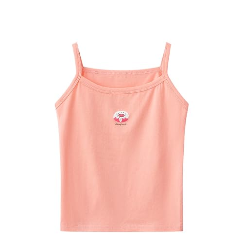 RNTOP Toddler Girl's Soft Cotton Camisole Vest Tops Undershirts Cute Printed Tank Top Shirt Clothes for Kids (C, 140)
