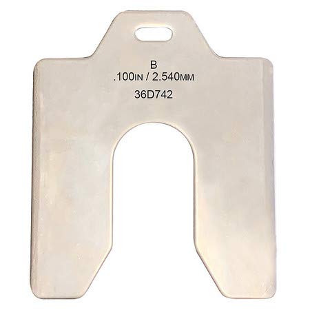 0.1 in Thickness,Stainless Steel Slotted Shim Compatible Tab, Trade Size: B,2041003049