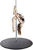 FÁCIL DE LLEVAR: con un diseño plegable, el cojín se puede convertir en un cuarto de tamaño para transportarlo fácilmente. Es más fácil llevar esta esterilla de yoga portátil para pole dance dondequiera que vaya.