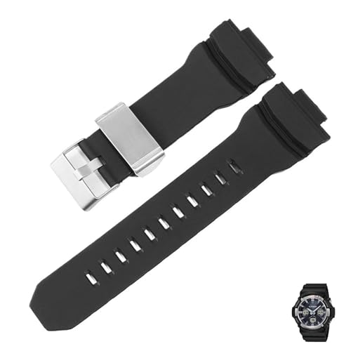 [Zealbeaty] VREHb`XgbvΉ GA150/200/300/310 GA110/400/700 GAW-100B 16mm TPUEHb`Xgbv (Black with stainless steel ring)