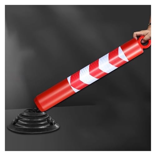 Traffic Delineator Post Cones, Plastic Safety Bollard Traffic Cones Driveway Barrier With Reflective Strip For Construction Events Road/Parallel Parking Practice, School Community Entrance Traffic Con