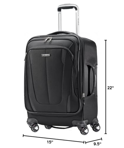 Image of Samsonite Omni PC Hardside Expandable Luggage with Spinner Wheels, Carry-On 20-Inch, Charcoal