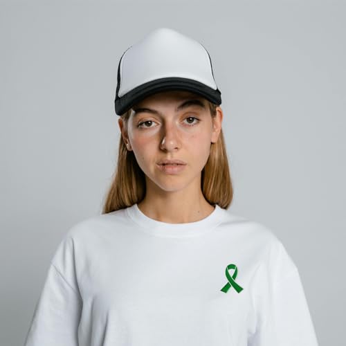 Image of Awareness Enamel Lapel Pin - Nickel and Gold Plated Ribbon Pin - Prevention and Awareness Ribbon - Jewelry Brooch Pin with Secure Clutch Back
