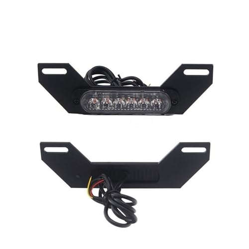Feu arrière moto LED B6 avec clignotants et éclairage de plaque d'immatriculation double