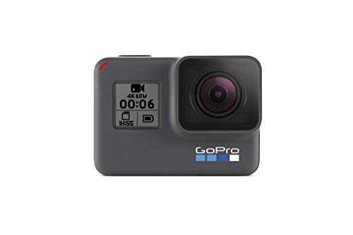 GoPro HERO6 Black  Waterproof Digital Action Camera for Travel with Touch Screen 4K HD Video 12MP Photos (Renewed)